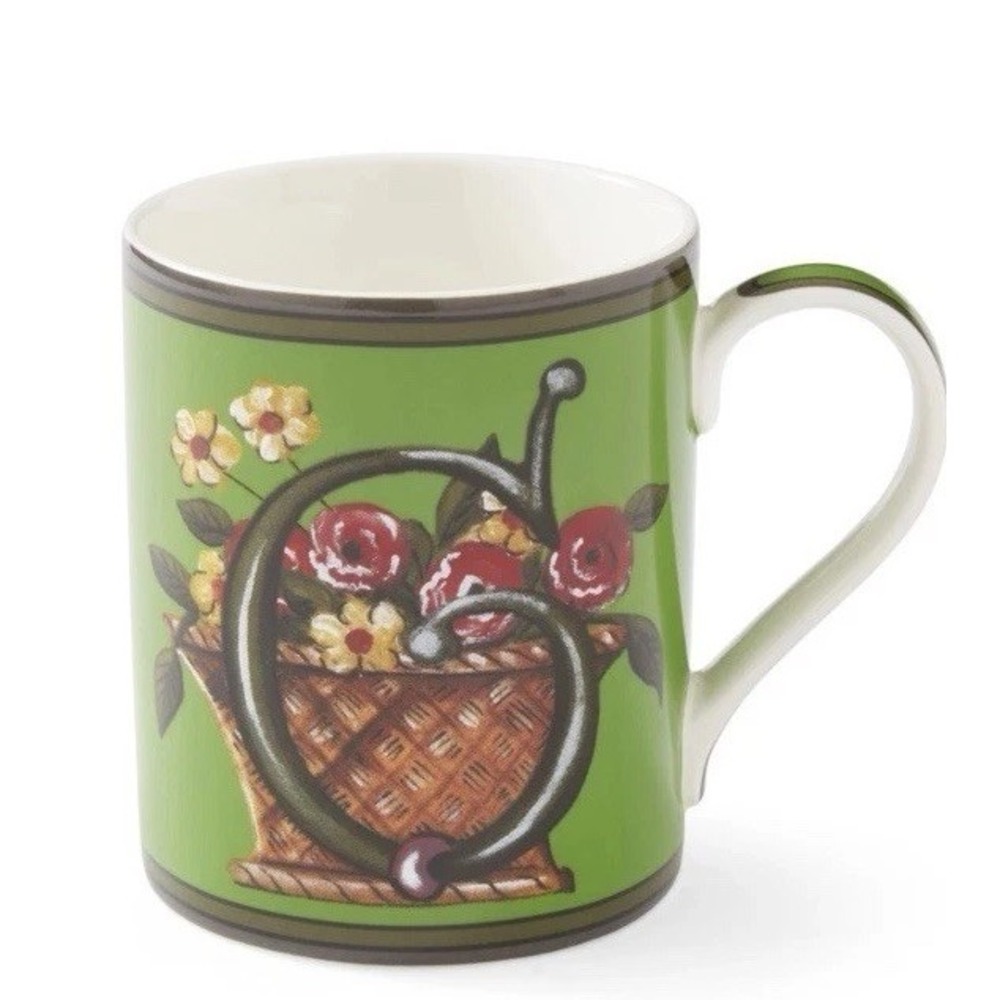 NEW-Spode Kit Kemp Alphabet Mug - Letter G Monogram in Fine China, 12oz BOXED